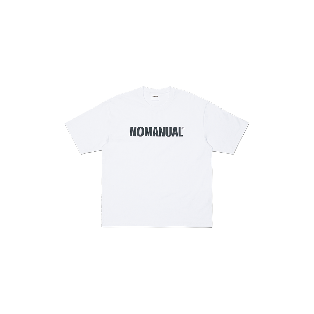 NMSS62TS16WHT NOMANUAL NM Text Logo T-shirt White