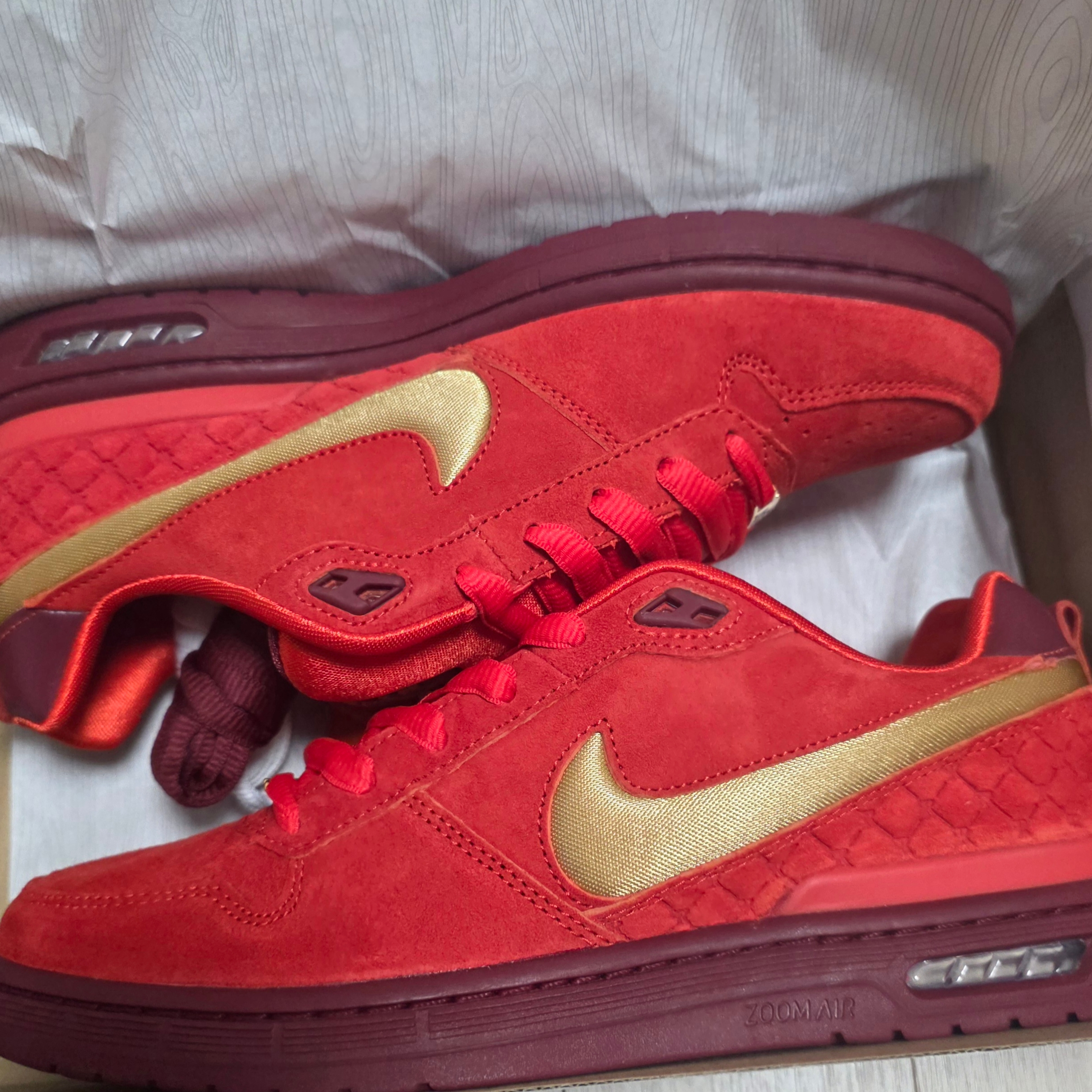Nike x Paul Rodriguez Zoom Air Low Habanero Red Team Red 착용 스타일 - 6