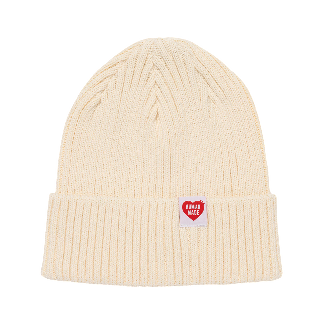 HM31GD107 Human Made Cotton Rib Beanie White