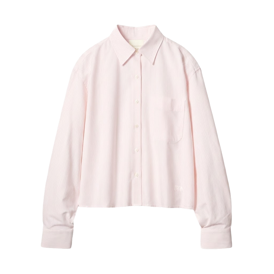 유니클로 x JW 앤더슨 옥스포드 박시 스트라이프 셔츠 핑크(Uniqlo x JW Anderson Oxford Boxy Striped Shirt Pink)