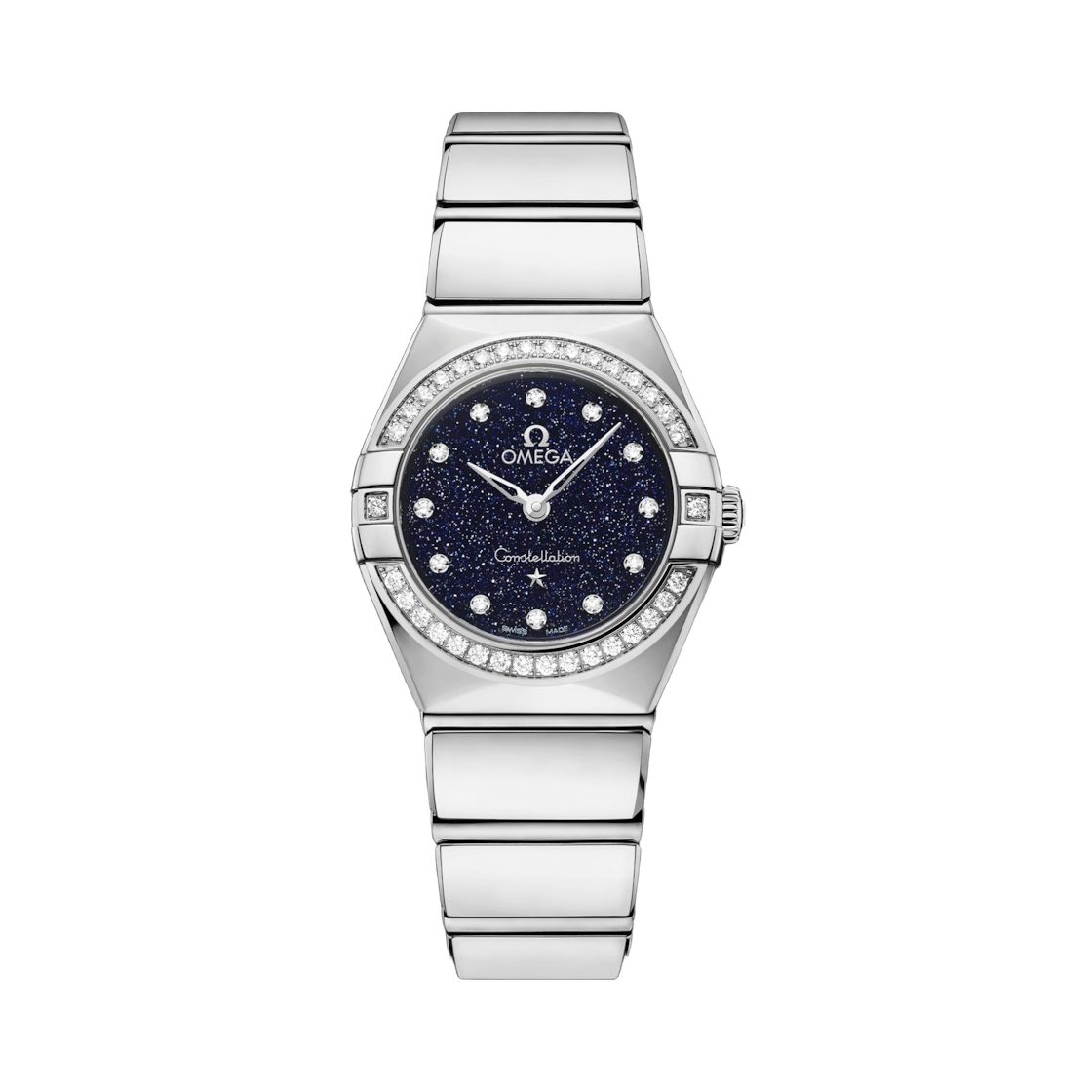 (W) 오메가 컨스텔레이션 쿼츠 25mm 스틸 블루 다이아몬드((W) Omega Constellation Quartz 25mm Steel Blue Diamond)