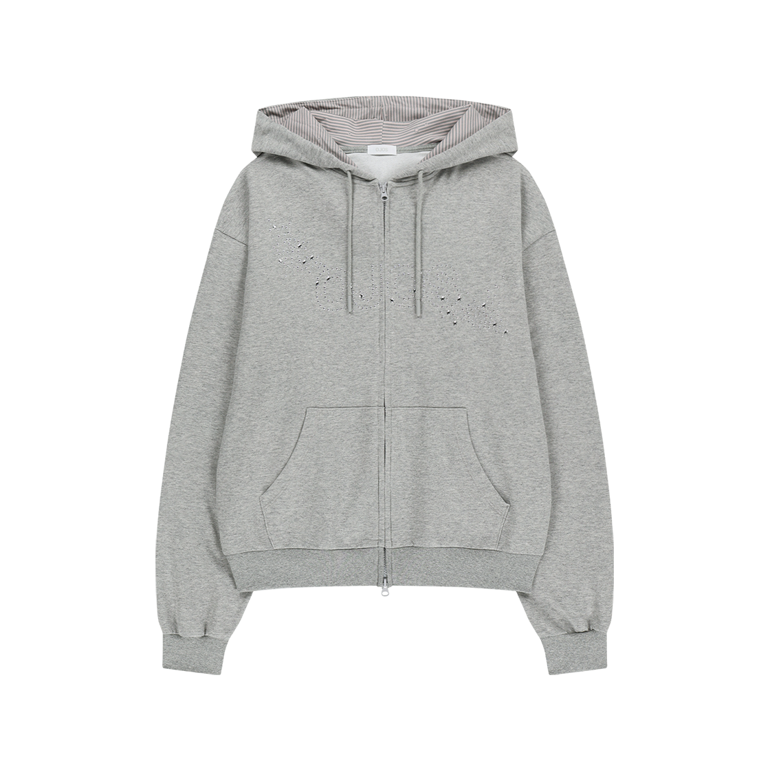 오호스 핫픽스 로고 후디 집업 그레이(OJOS Hotfix Logo Hoodie Zip-up / Grey)