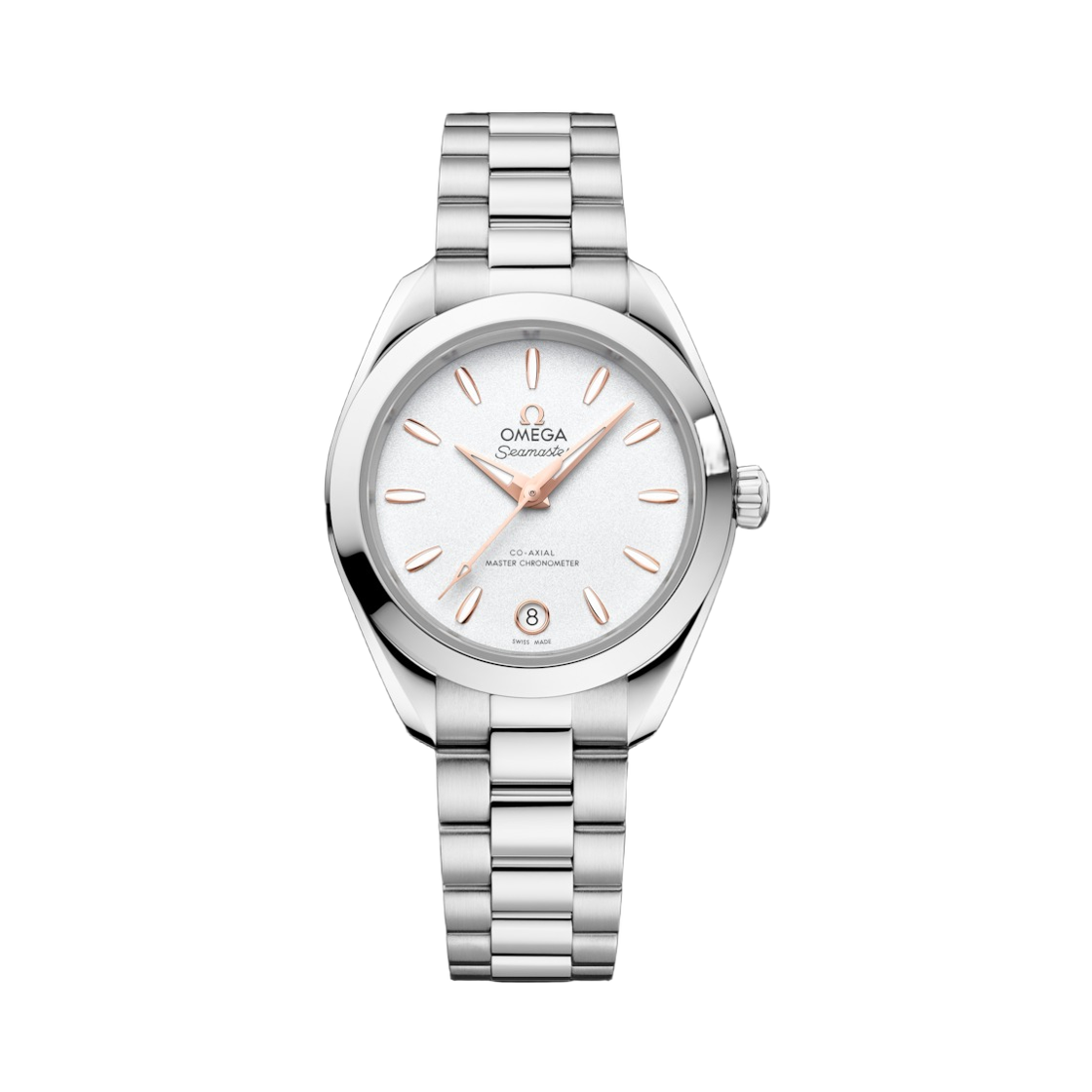 (W) 오메가 씨마스터 아쿠아 테라 150M 오토매틱 코 액시얼 마스터 크로노미터 30mm 스틸 실버 (투명 케이스백 버전)((W) Omega Seamaster Aqua Terra 150M Automatic Co Axial Master Chronometer 30mm Steel Silver (Transparent Caseback Ver.)) - 1