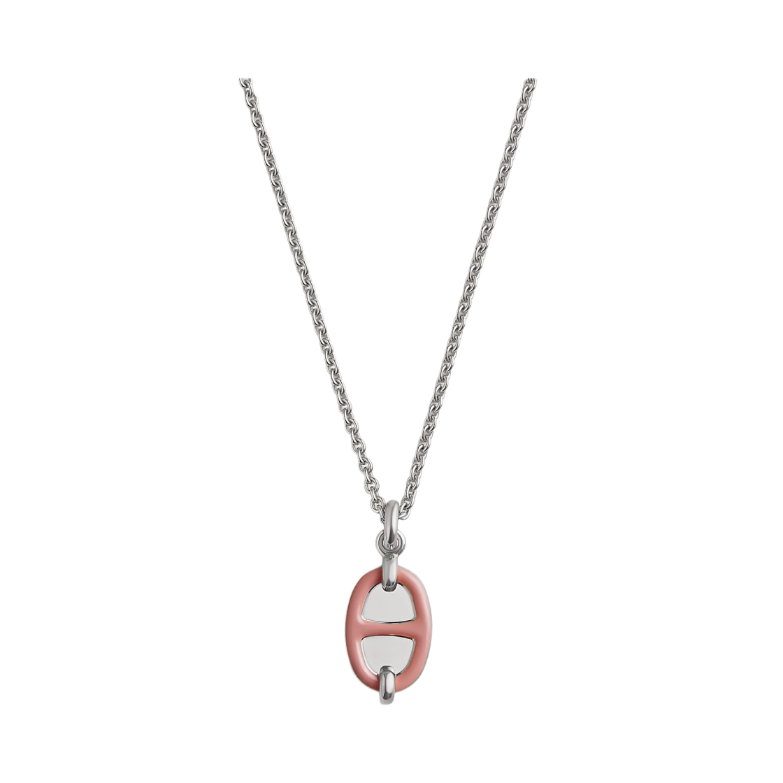 (W) 에르메스 미니 마이옹 펜던트 스몰 모델 & 팔라듐 하드웨어 로즈 보떼((W) Hermes Mini Maillon Pendant Small Model & Palladium Rose Beaute) - 1