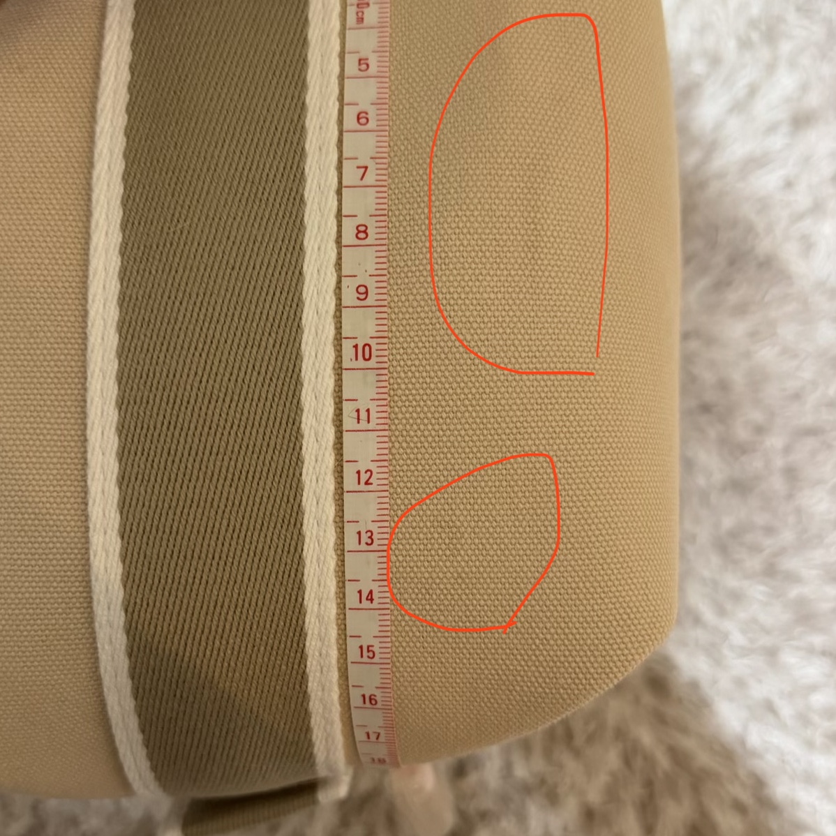 Hermes Large Bride-A-Brac Case Canvas & Naturel 착용 스타일 - 1