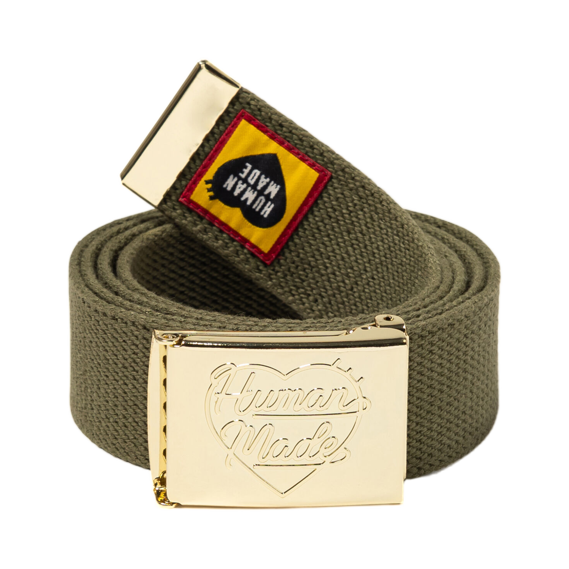 HM31GD083 Human Made Web Belt Olive Drab