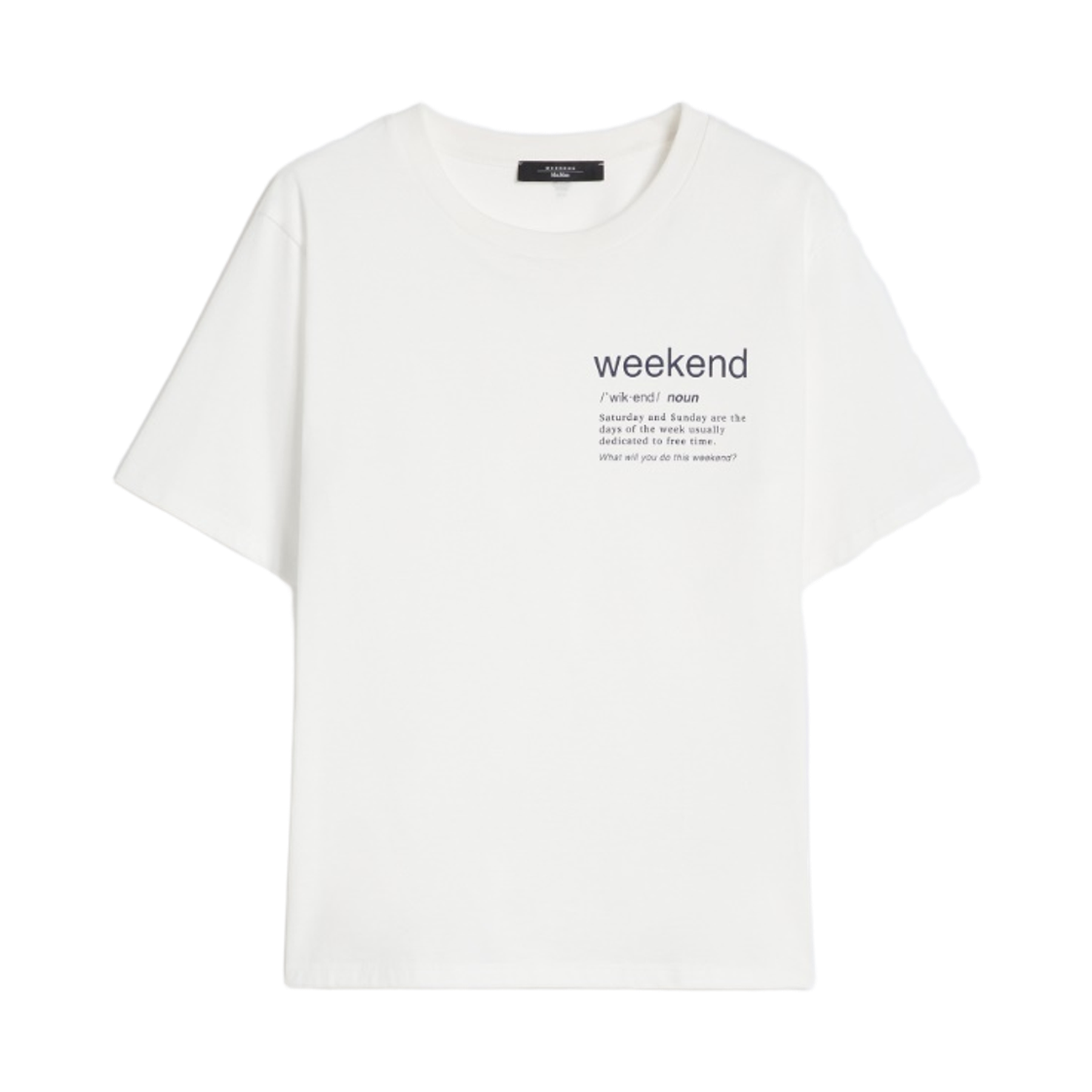 TENUE-003 (W) Weekend Max Mara Tenue Cotton T-Shirt White