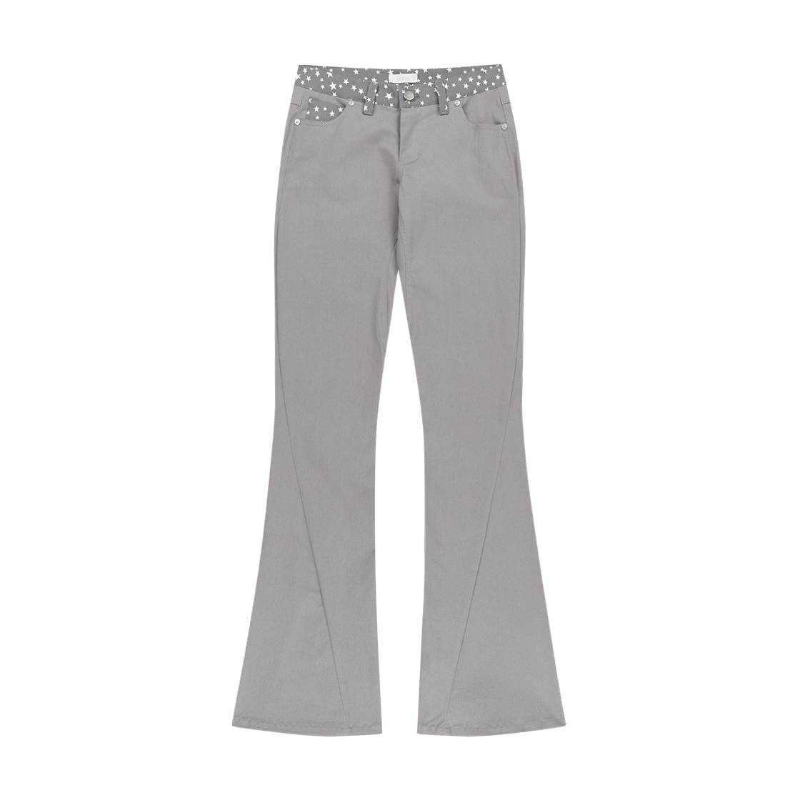오호스 스타 트림 부츠컷 트라우저 그레이(OJOS Star Trim Bootcut Trousers / Grey)