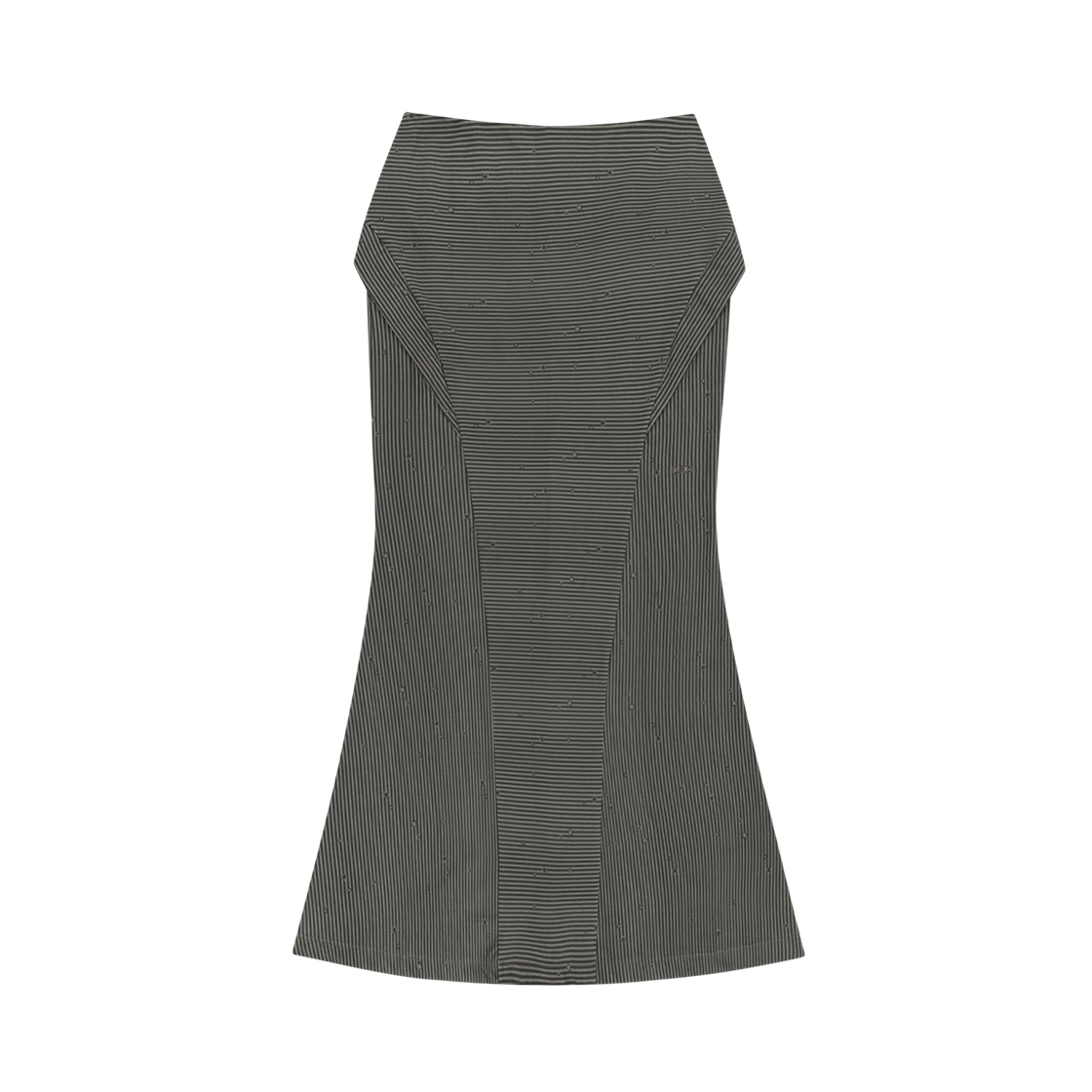 오호스 사이드 패널 머메이드 맥시 스커트 라이트 블랙