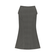 OJOS Side Panel Mermaid Maxi Skirt / Light Black