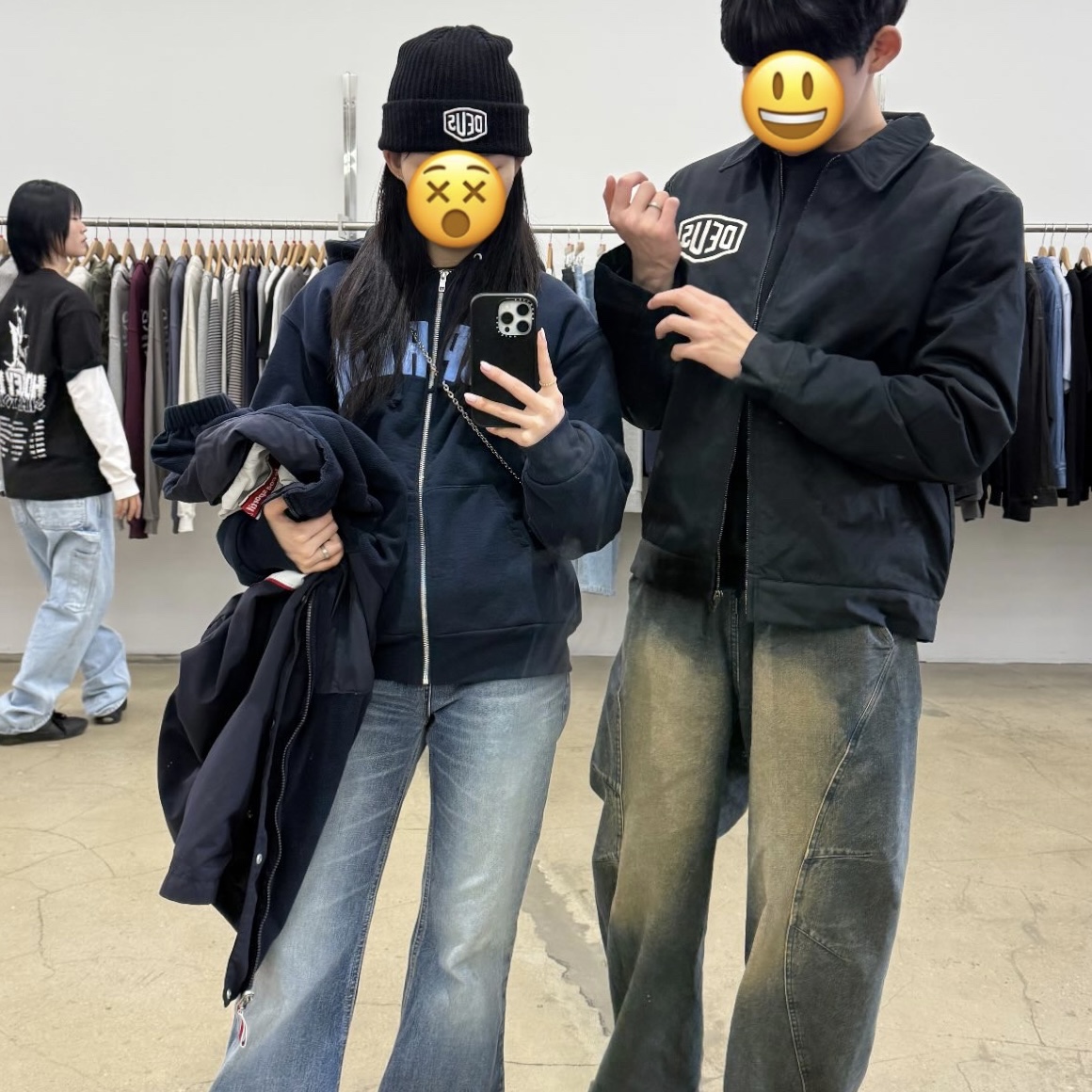Supreme Arc Thermal Lined Zip Up Hooded Sweatshirt Navy - 25FW, Deus Ex Machina Classic Workwear Jacket 2.0 Black 착용 스타일