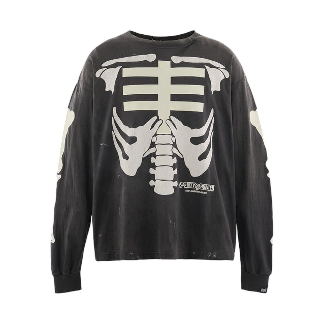 세인트 마이클 x 바운티 헌터 본 롱슬리브 티셔츠 블랙 - 26SS(Saint Mxxxxxx x Bounty Hunter Bone L/S T-Shirt Black - 26SS) - 2