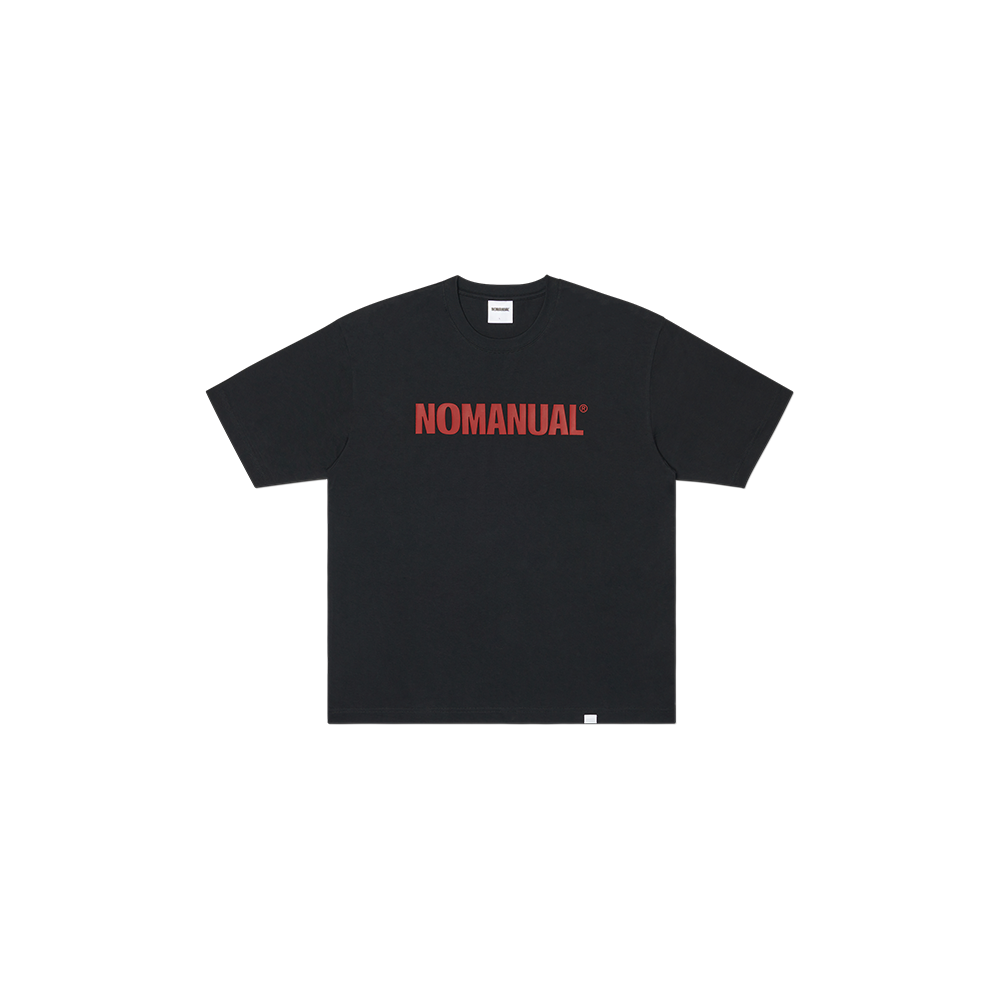NMSS62TS16BLK NOMANUAL NM Text Logo T-shirt Black