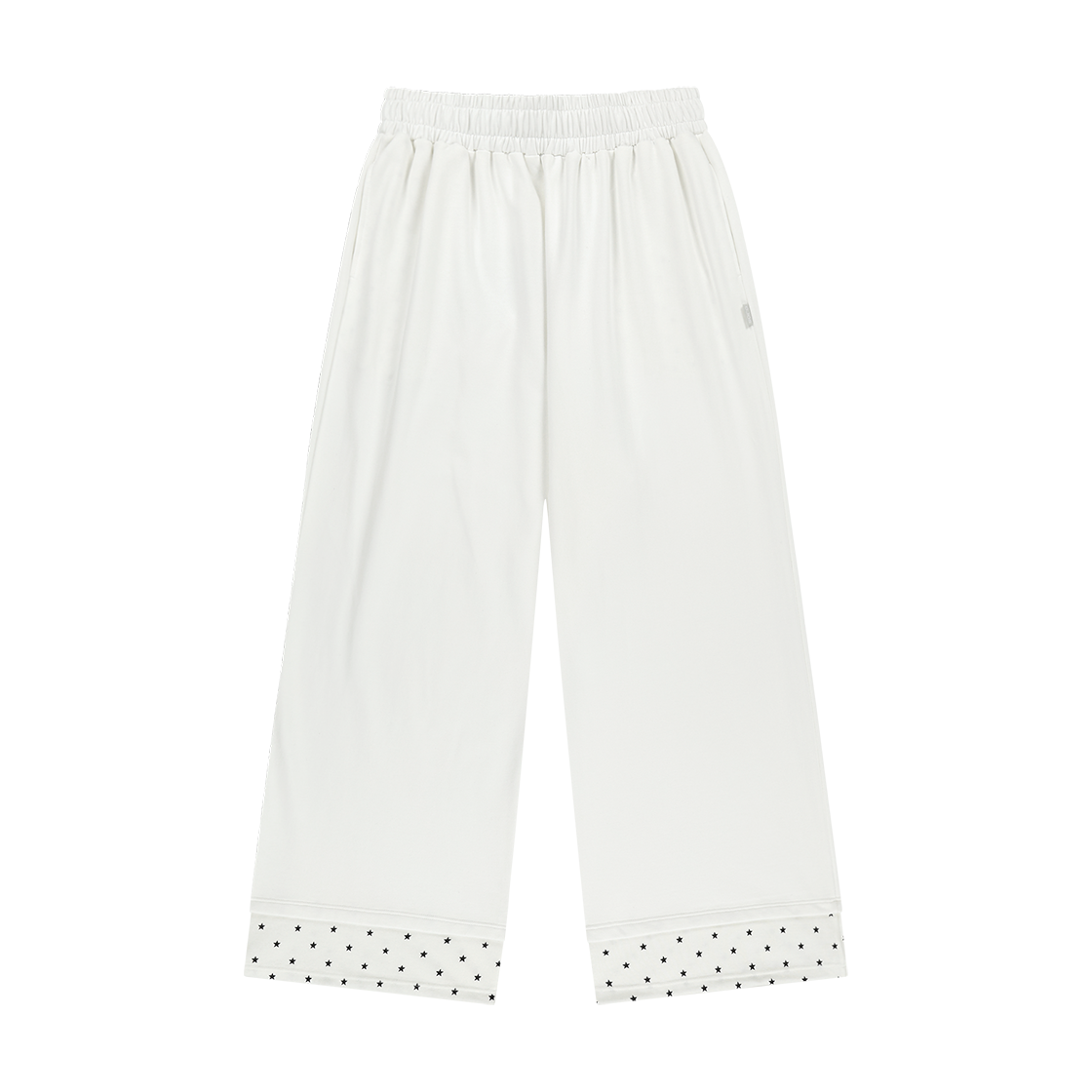 오호스 핫 픽스 로고 와이드 스웻팬츠 오프 화이트(OJOS Hotfix Logo Wide Sweatpants / Off White)