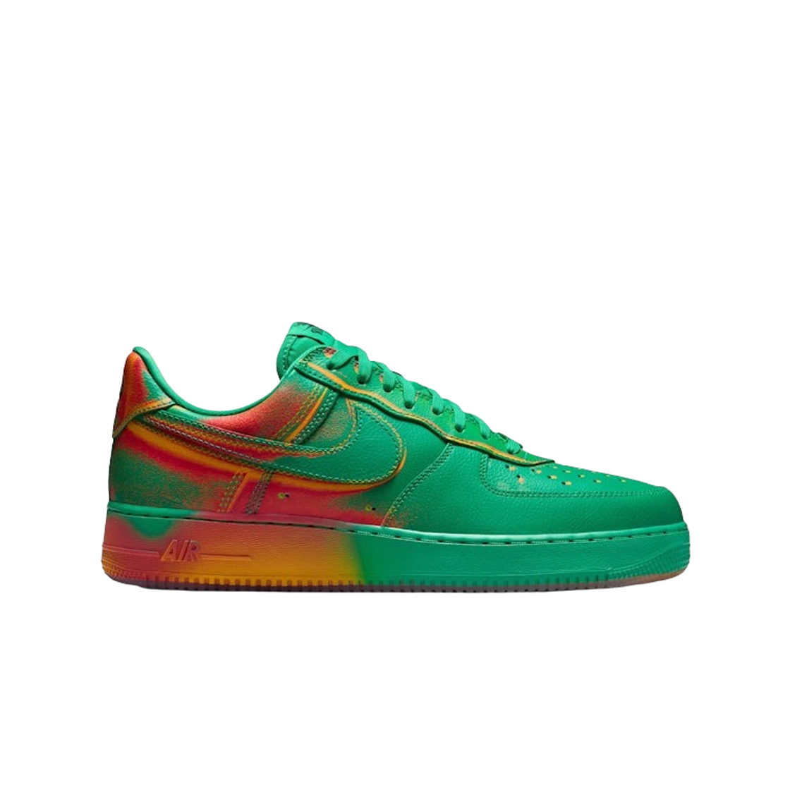 IB6834-300 Nike Air Force 1 Low 07 Stadium Green Bright Crimson