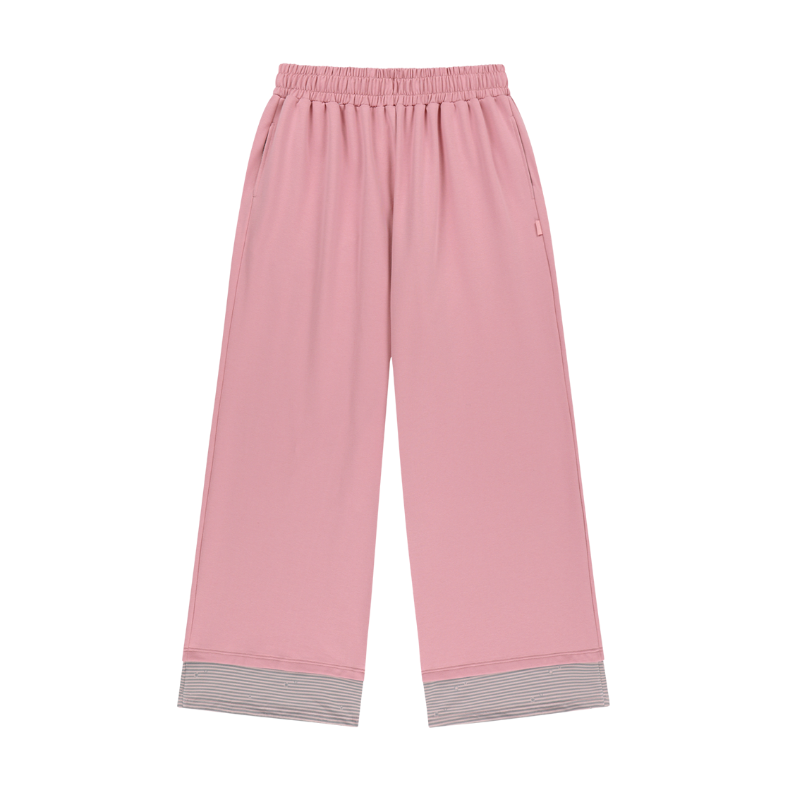 오호스 핫 픽스 로고 와이드 스웻팬츠 핑크(OJOS Hotfix Logo Wide Sweatpants / Pink)