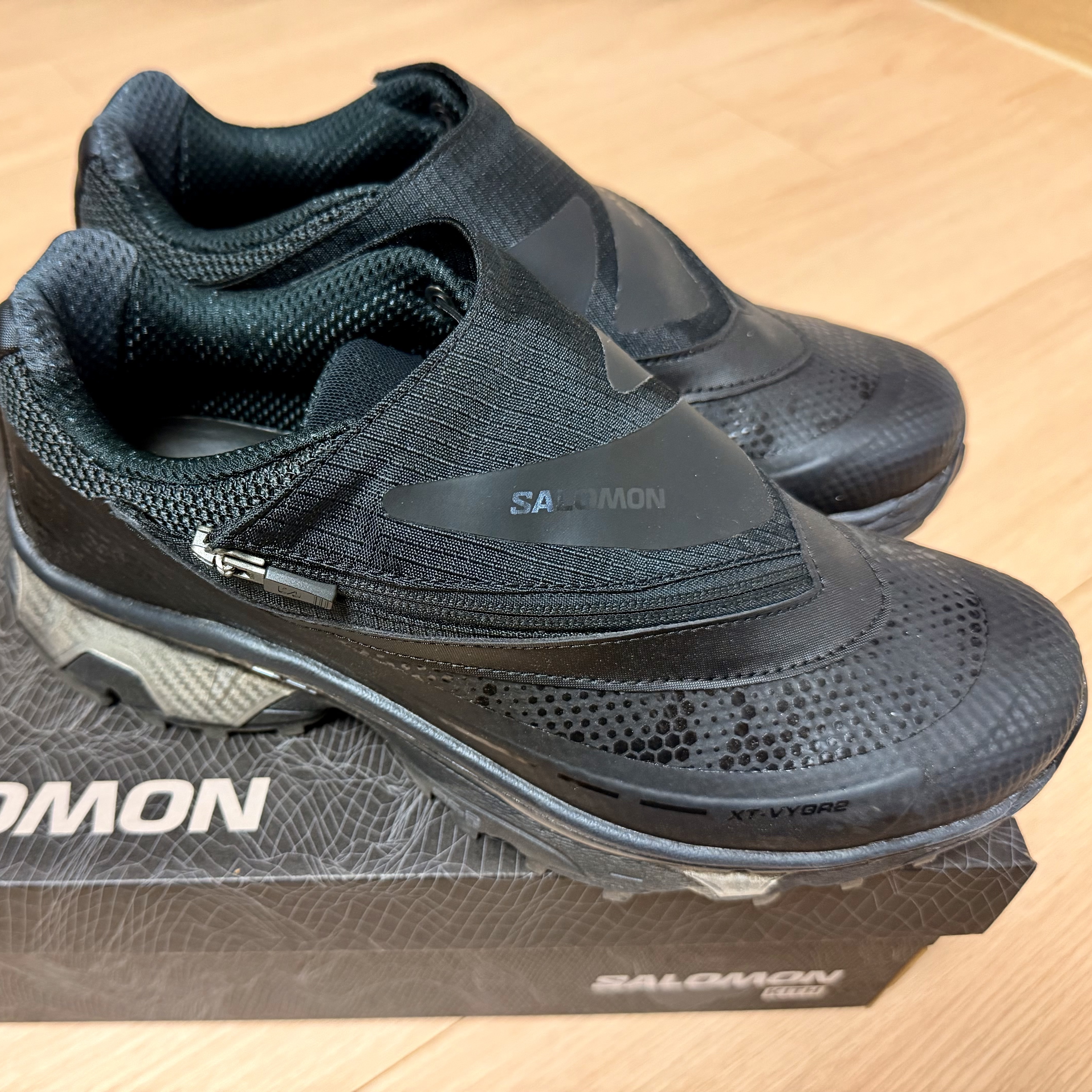 Salomon x Kith XT-Voyager 2 Black 착용 스타일