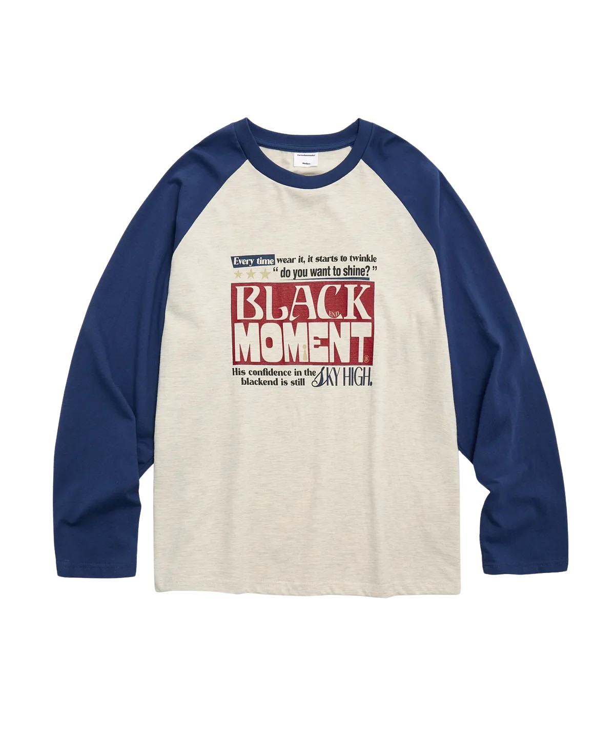 캑터스도넛마켓 모먼트 래글런 긴팔 티셔츠 – 오트밀(Cactusdonutmarket Moment Raglan Ls Tee - Oatmeal)