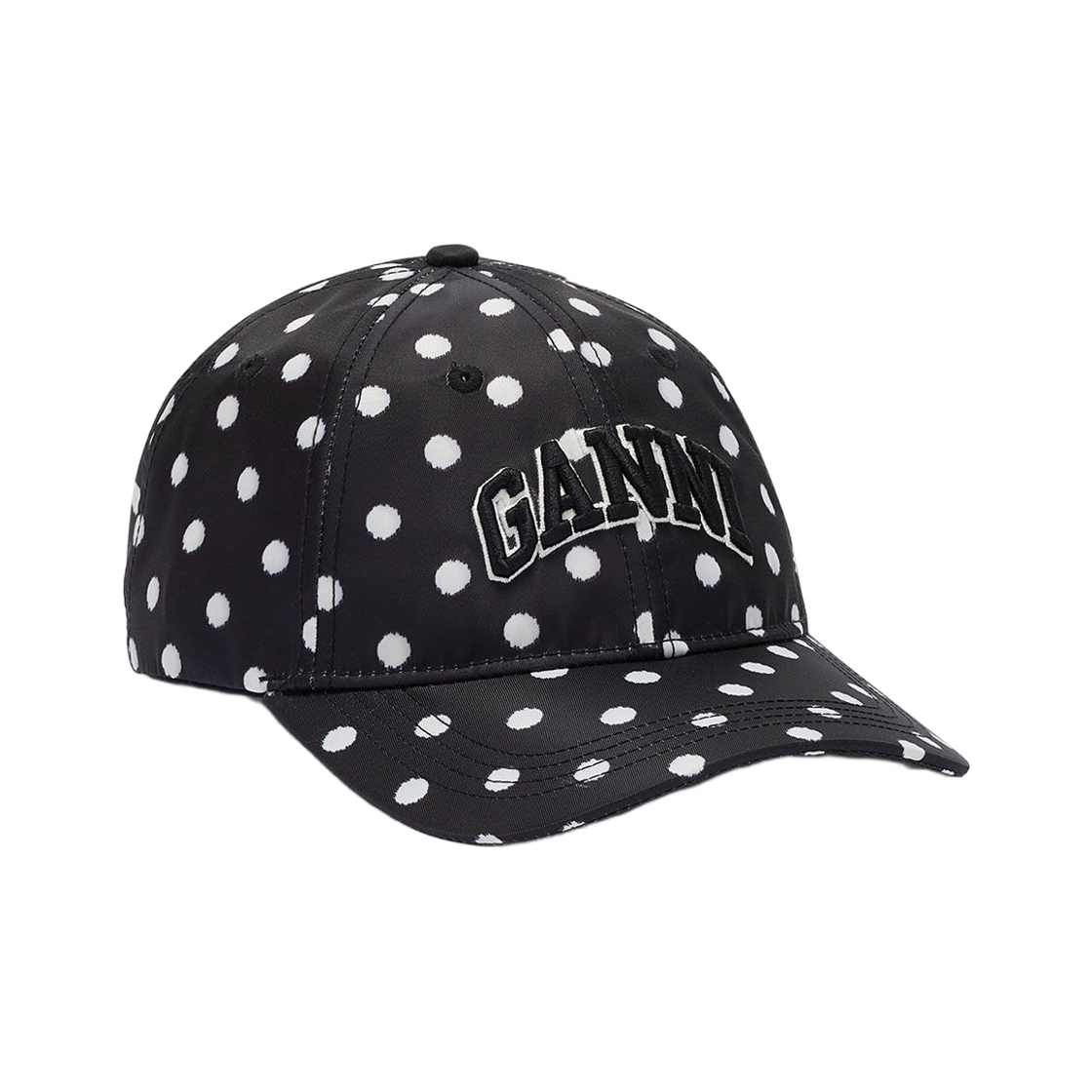 가니 프린티드 나일론 캡 블랙(Ganni Printed Nylon Cap Black)
