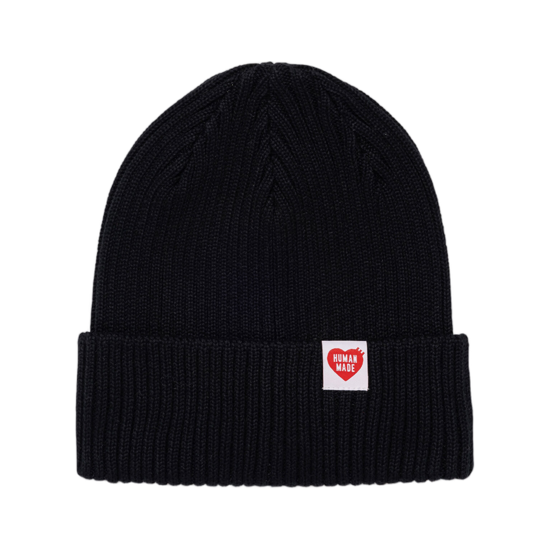 HM31GD107 Human Made Cotton Rib Beanie Black