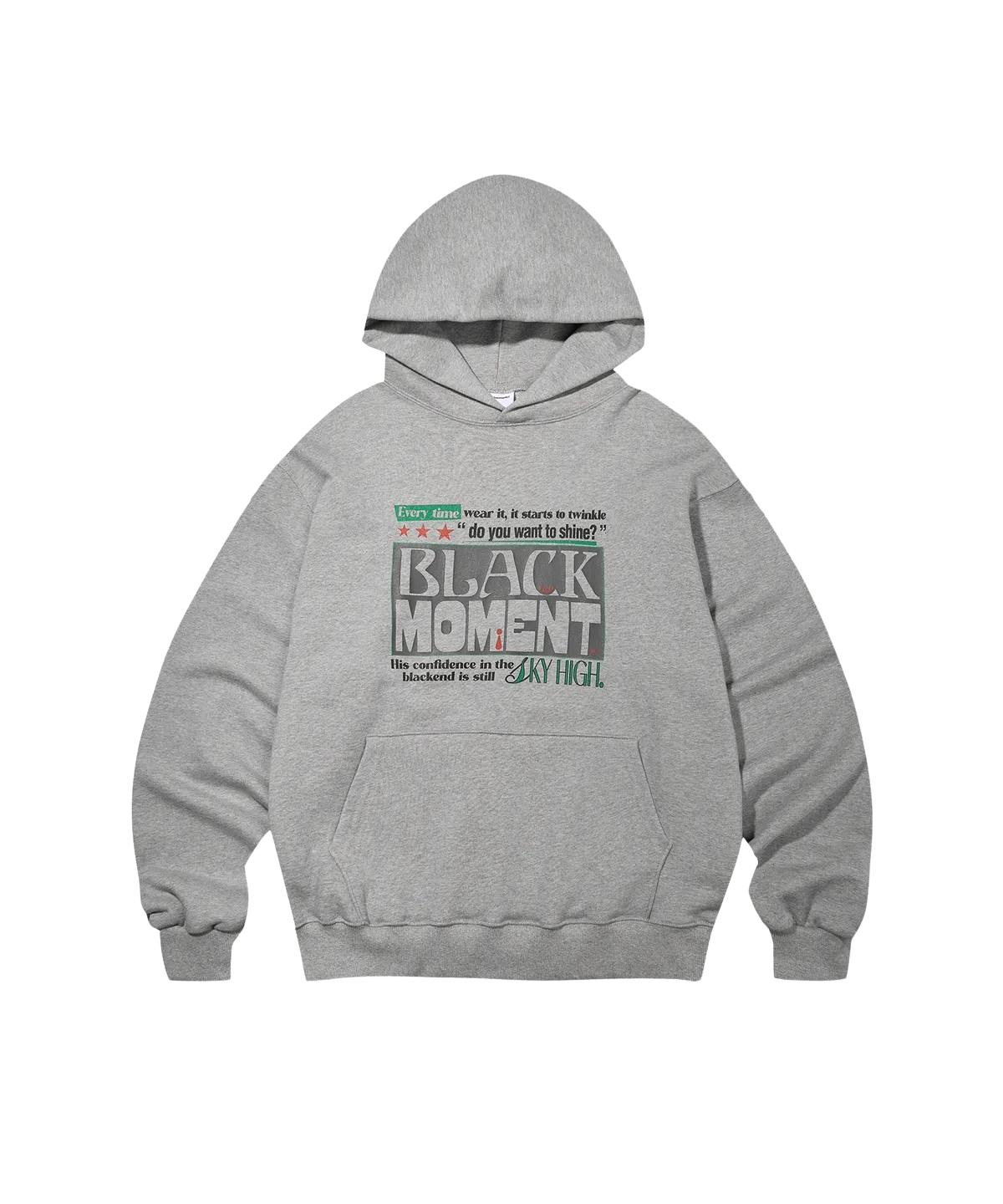 캑터스도넛마켓 모먼트 후디 – 멜란지 그레이(Cactusdonutmarket Moment Hoodie - Melange Gray)