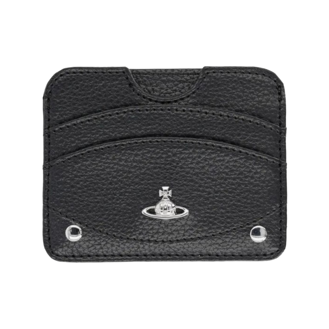 5402000VU-S000D-N403 Vivienne Westwood Orb Half Moon Card Holder Black