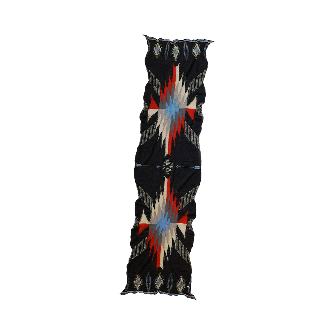 EK-1029 Kapital Felted Wool Ortega Blanket Muffler Black