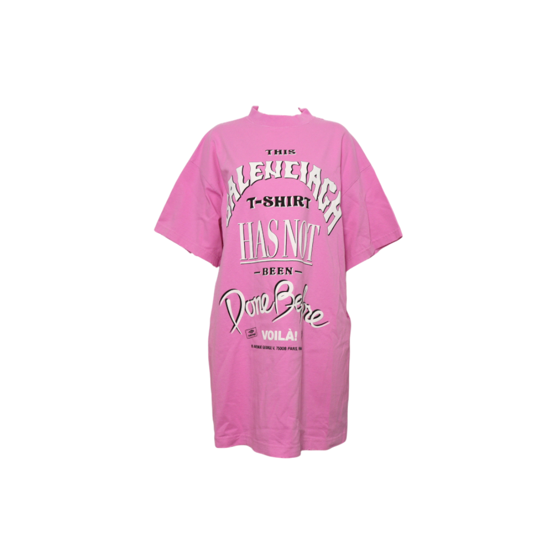 ITP6HMWVRQHO Balenciaga Pink Cotton Logo Oversized T-Shirt