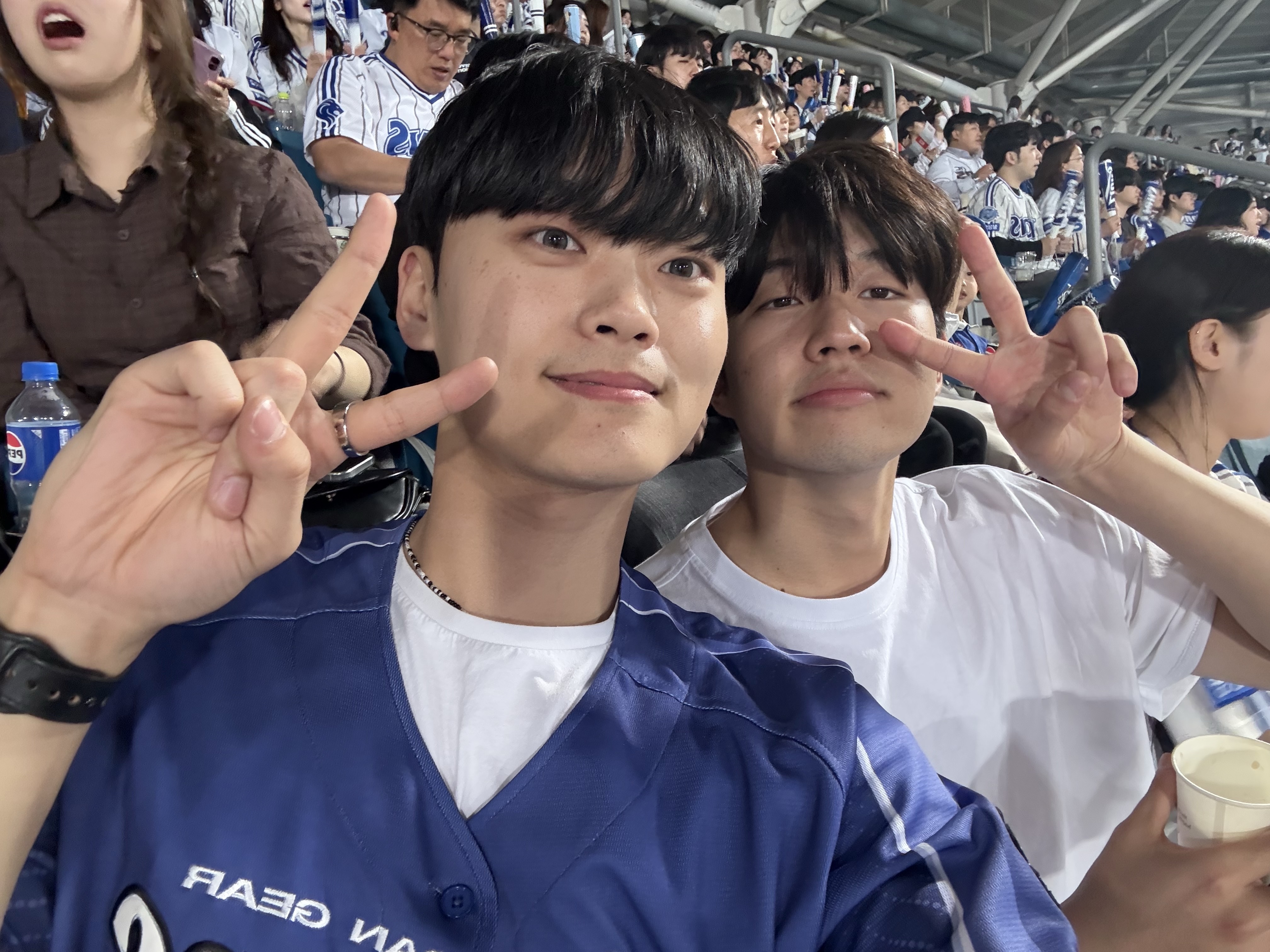 Sansan Gear x Samsung Lions Jersey Blue 착용 스타일 - 1