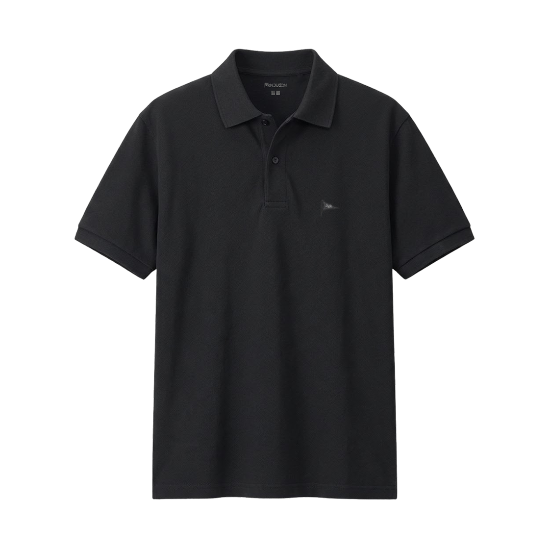 유니클로 x JW 앤더슨 드라이 피케 폴로 셔츠 블랙(Uniqlo x JW Anderson Dry Pique Polo Shirt Black)
