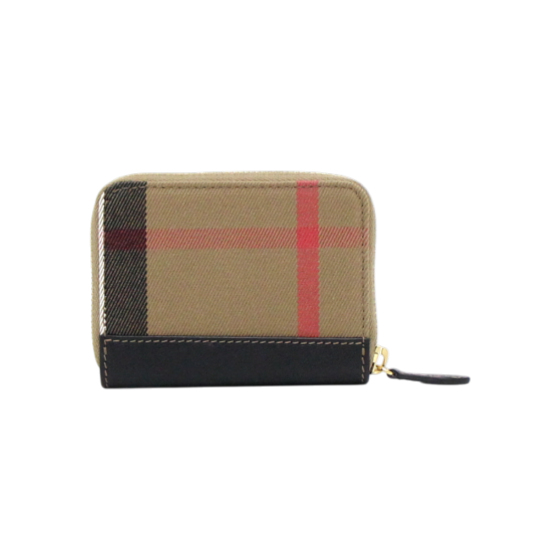 IT74R3EVN5CT Burberry Check Zip Around Card Wallet 8084030