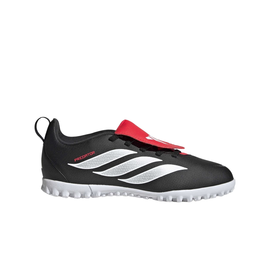 JR5915 (J) Adidas Predator Club Foldover FT EL TF Core Black Cloud White