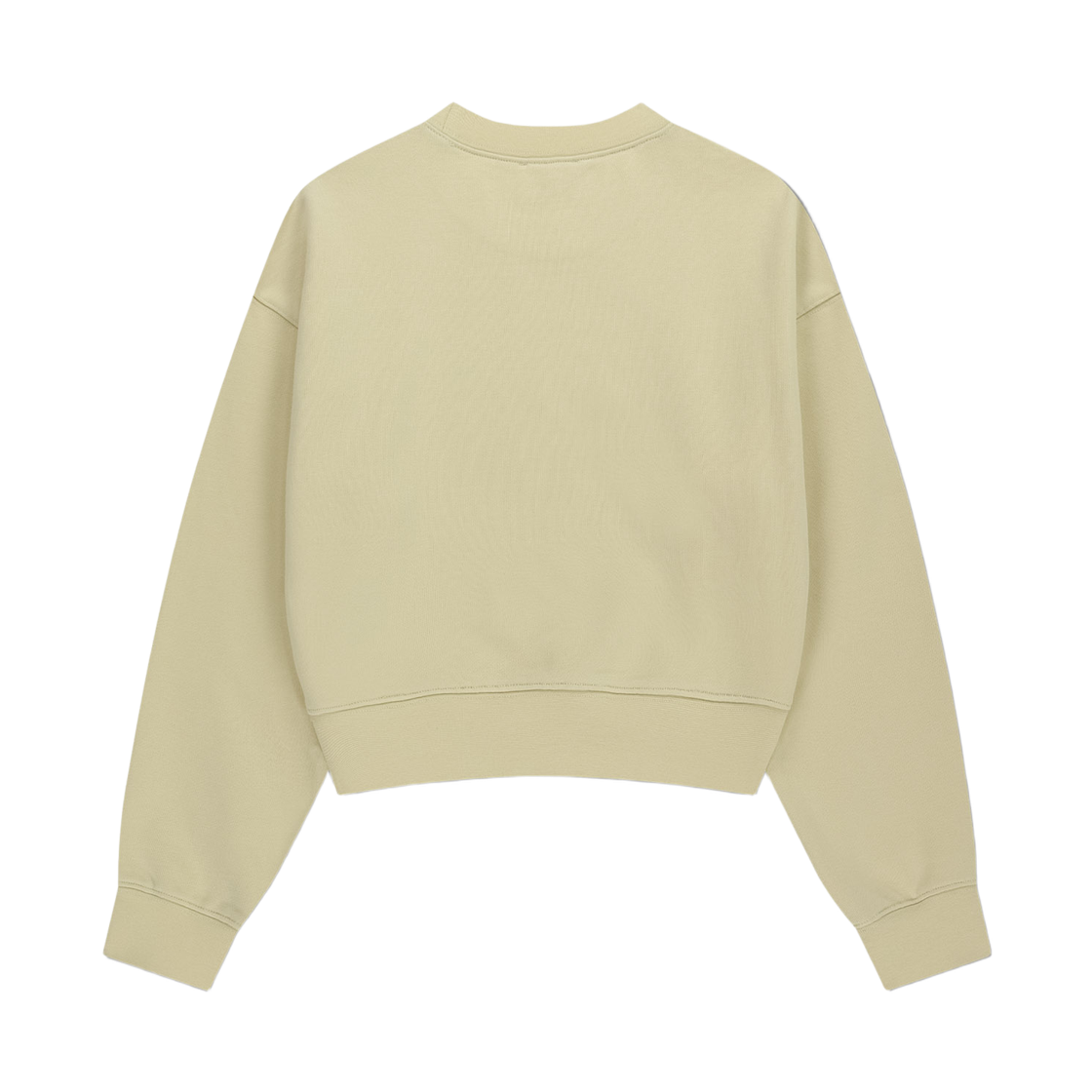 (W) 마리떼 프랑소와 저버 클래식 로고 크롭 스웨트셔츠 라이트 옐로우((W) Marithe Francois Girbaud Classic Logo Crop Sweatshirt Light Yellow) - 2