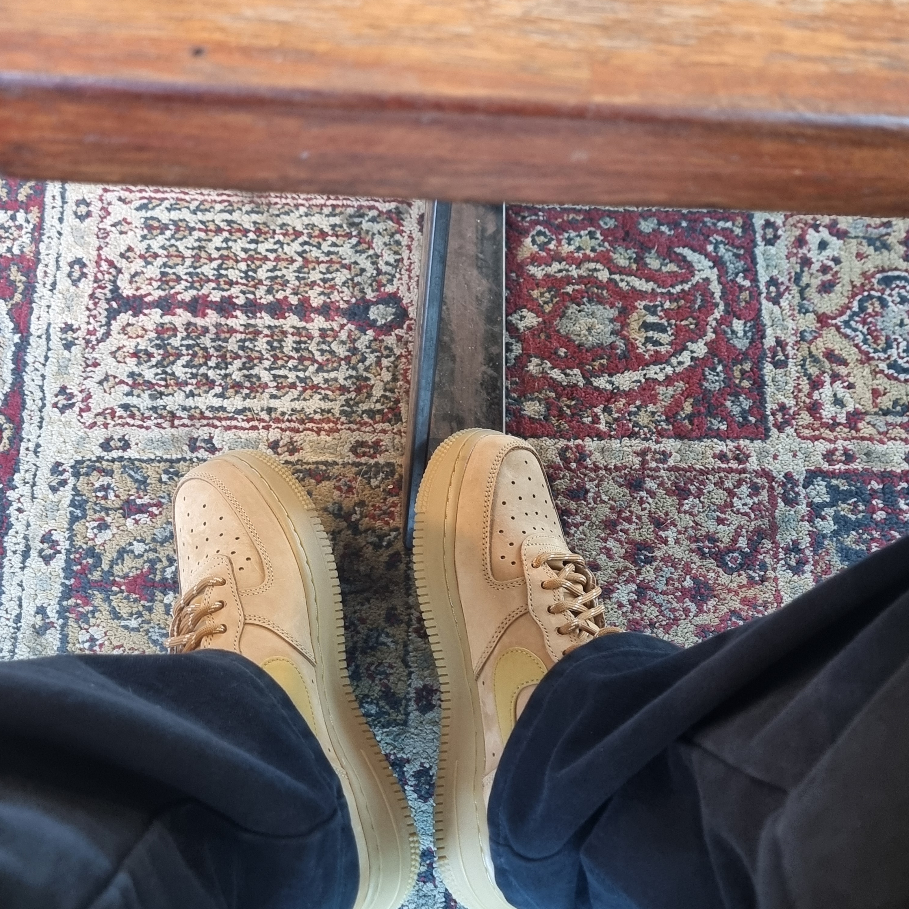 (W) Nike Air Force 1 '07 WB Flax Wheat 착용 스타일