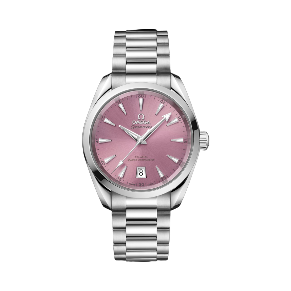 22010382010005 (W) Omega Seamaster Aqua Terra Shades Automatic Co Axial Master Chronometer 38mm Steel Shell Pink (Transparent Caseback Ver.)