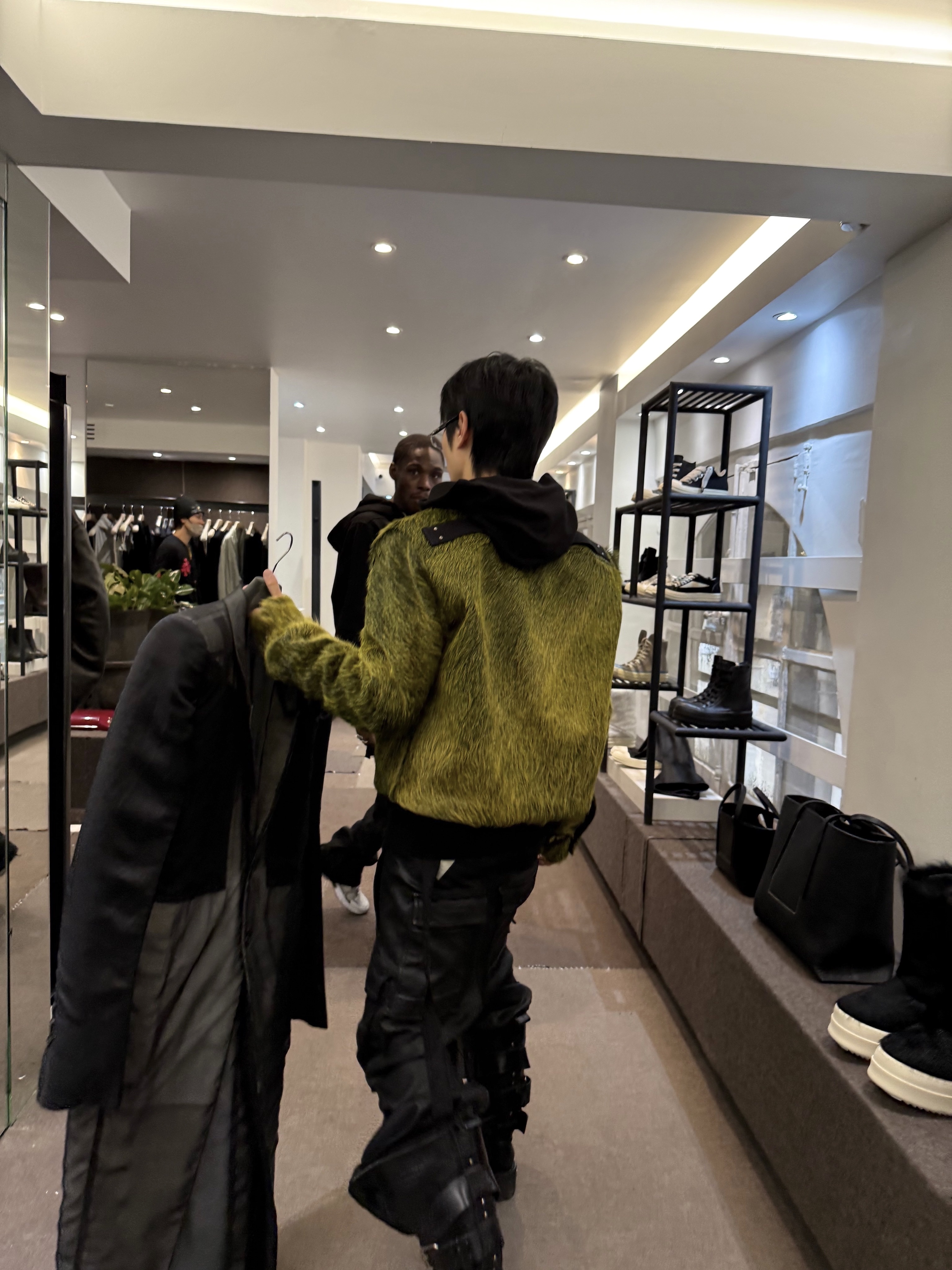 Balenciaga Venom High Boot Black, Chrome Hearts Deep I Shiny Silver Black Plastic 착용 스타일 - 6