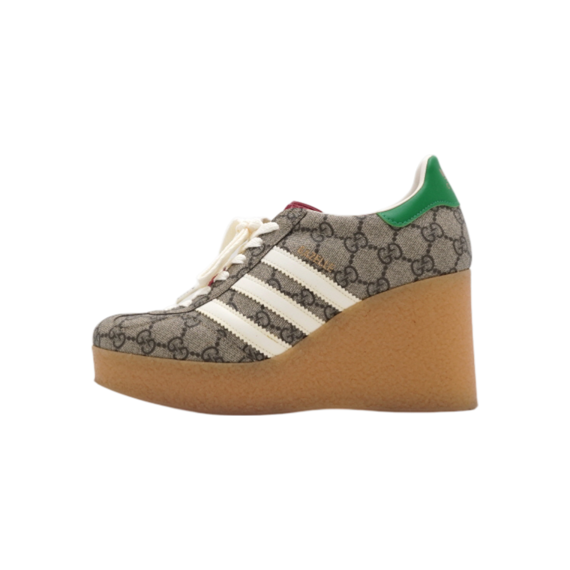 구찌 725655 X 아디다스 베이지 에보니 GG 슈프림 캔버스 여성 스니커즈aa60989(Gucci x Adidas Beige Ebony GG Supreme Canvas Women's Sneakers) - 1