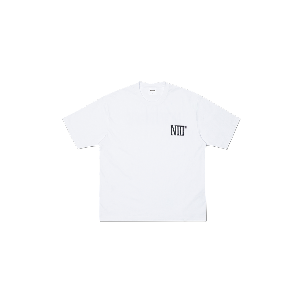 NMSS62TS12WHT NOMANUAL Two Face Logo T-shirt White