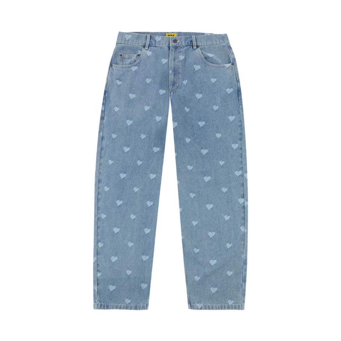 골프왕 x 클락스 크러쉬 데님 팬츠 미디움 워시(Golf Wang x Clarks Crush Denim Pants Medium Wash)