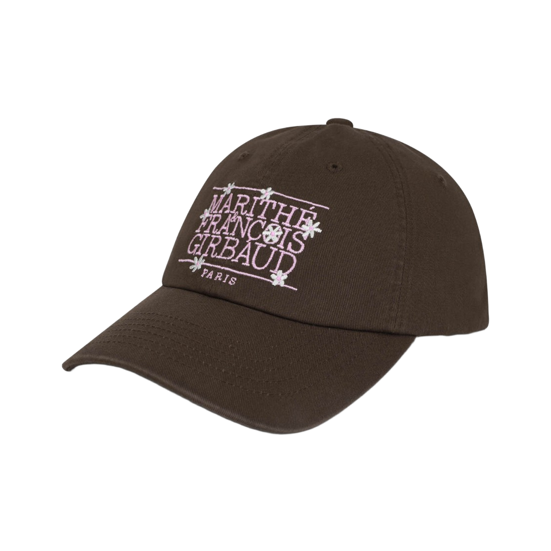 마리떼 프랑소와 저버 플라워 클래식 로고 캡 브라운(Marithe Francois Girbaud Flower Classic Logo Cap Brown)