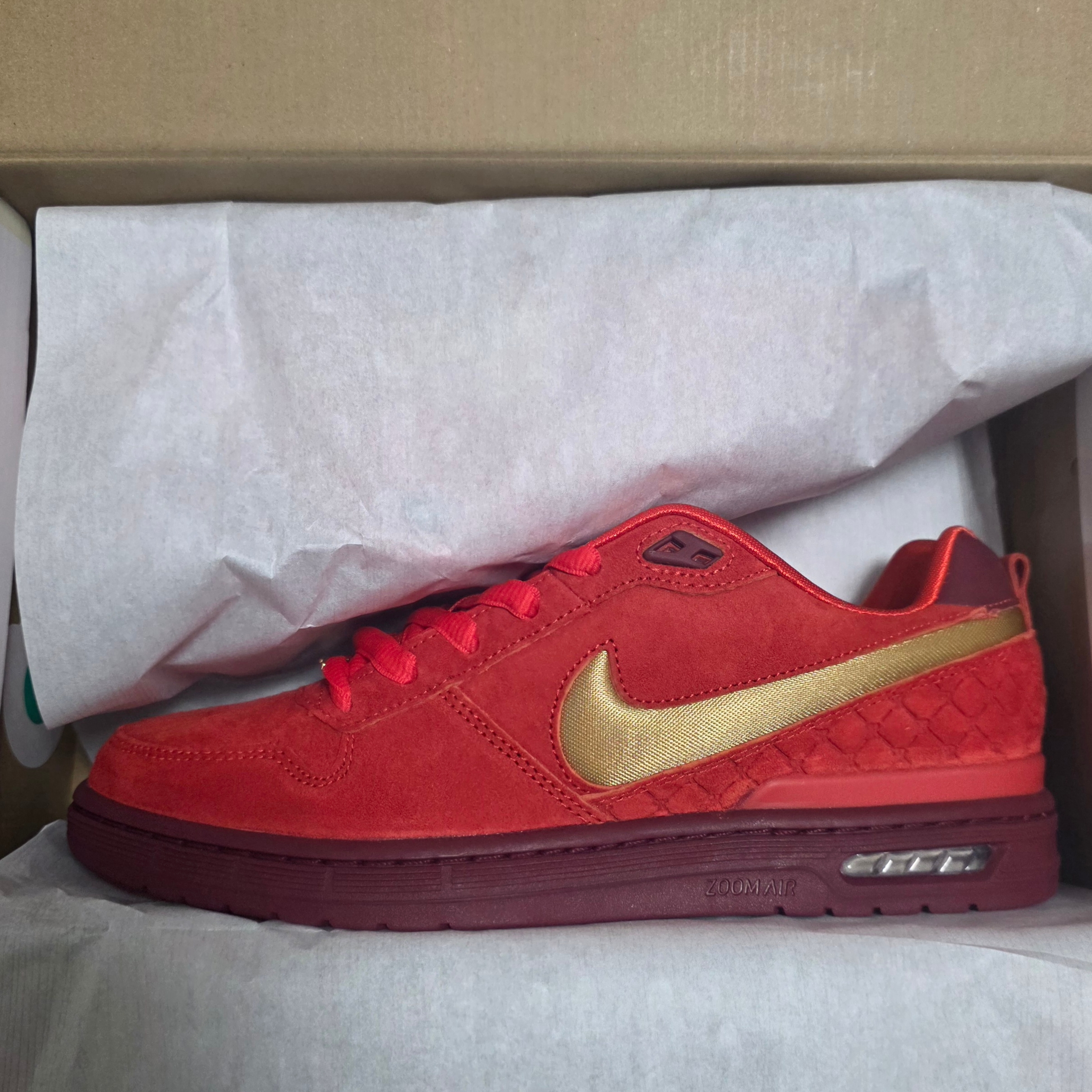 Nike x Paul Rodriguez Zoom Air Low Habanero Red Team Red 착용 스타일 - 2