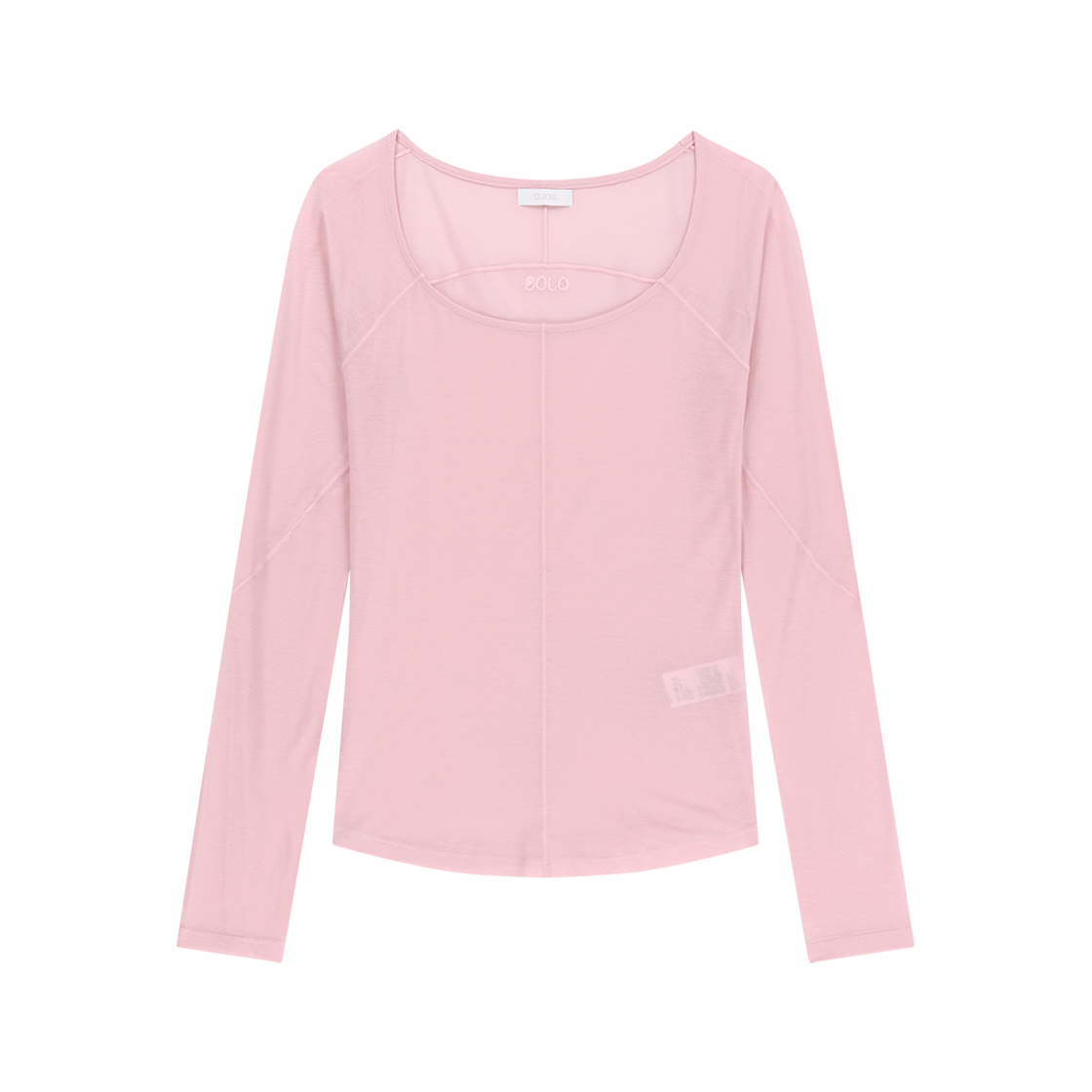 오호스 플랫심 롱슬리브 탑 핑크(OJOS Flatseam Long Sleeve Top / Pink)