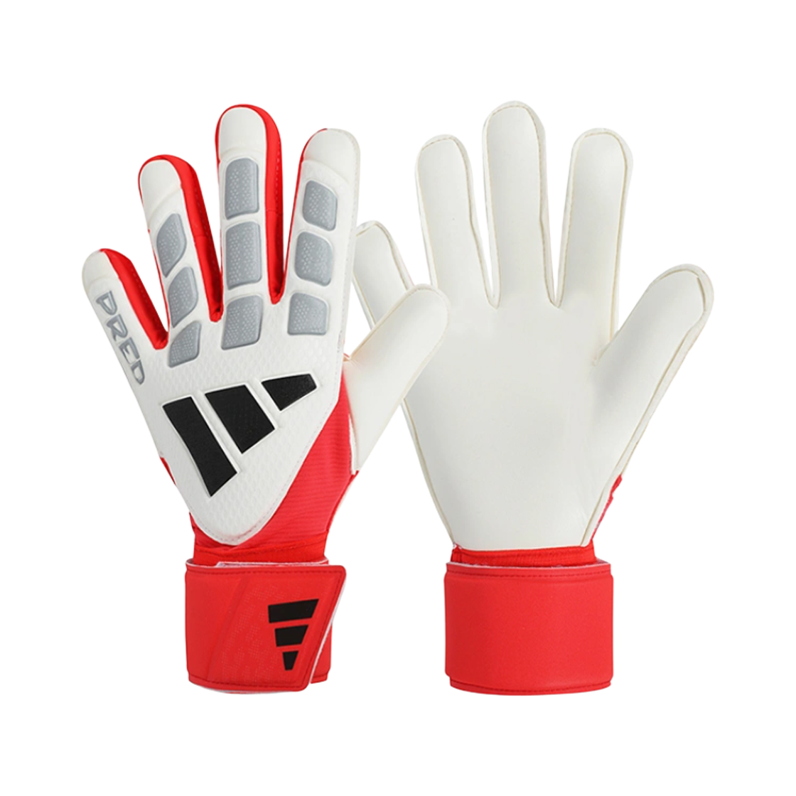 아디다스 프레데터 골키퍼 글러브 매치 화이트 루시드 레드(Adidas Predator Goalkeeper Gloves Match White Lucid Red)