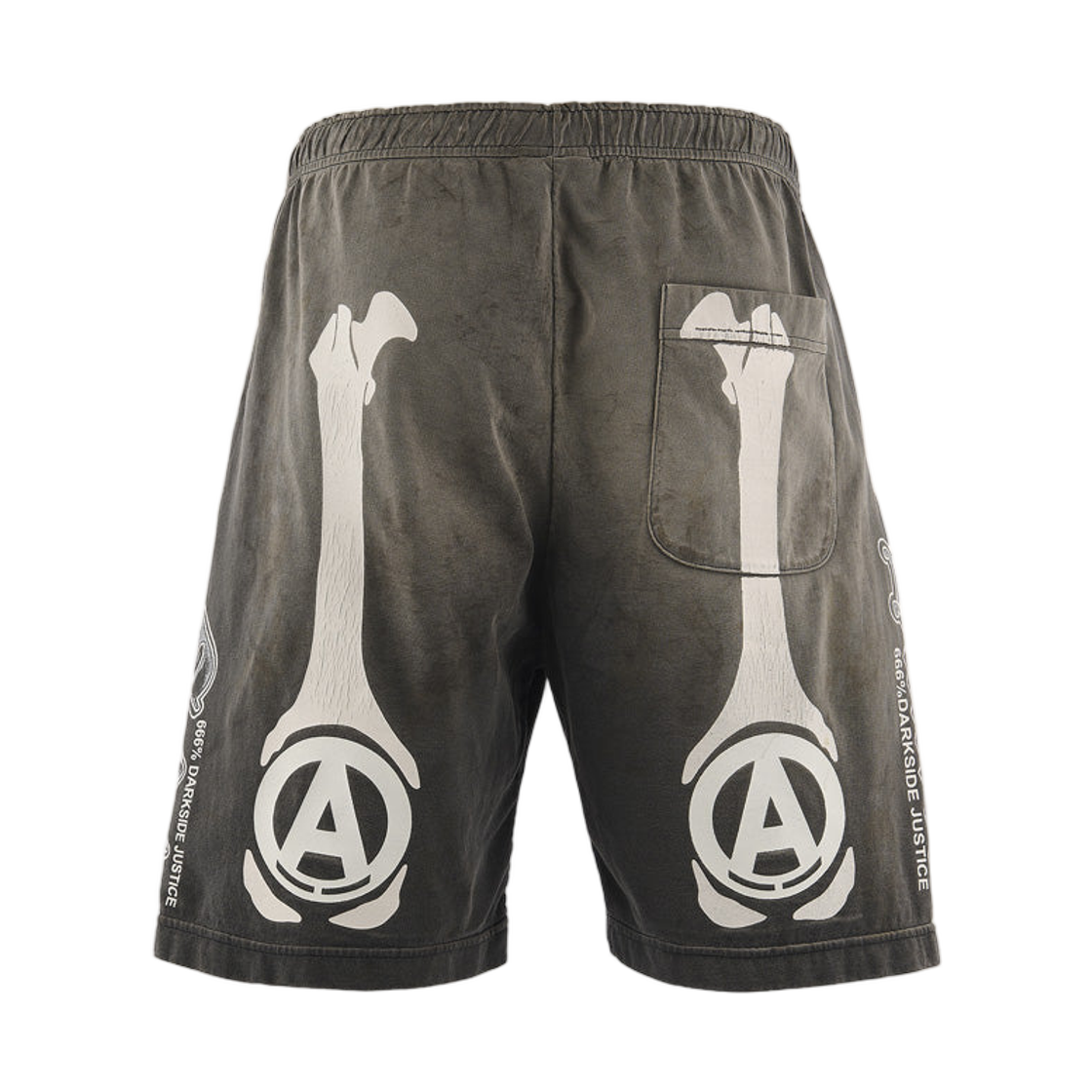 MK8-0000-C33 Saint Mxxxxxx x Bounty Hunter Bone Cutsew Shorts Charcoal - 26SS