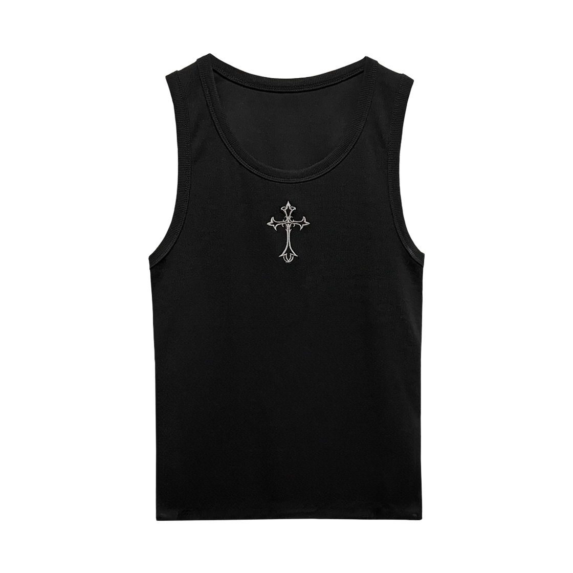 랜 아카이브 0100 엔젤 윙 스팽글 슬리브리스 - 블랙(LAN ARCHIVE 0100 Angel Wing Sequin Sleeveless - Black) - 1