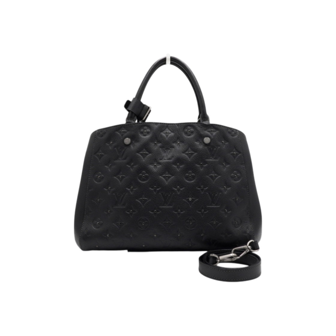 ITB53O68BR4L Louis Vuitton M50668 Limited Edition Monogram Black Empreinte Studded Montaigne MM Tote and Shoulder Bag