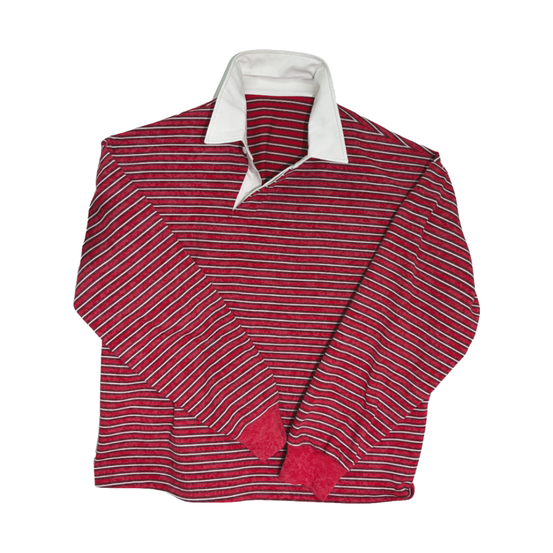 논노드 바이어스 폴로 셔츠 레드 스트라이프(Nonnod Bias Polo Shirt Red Stripe)