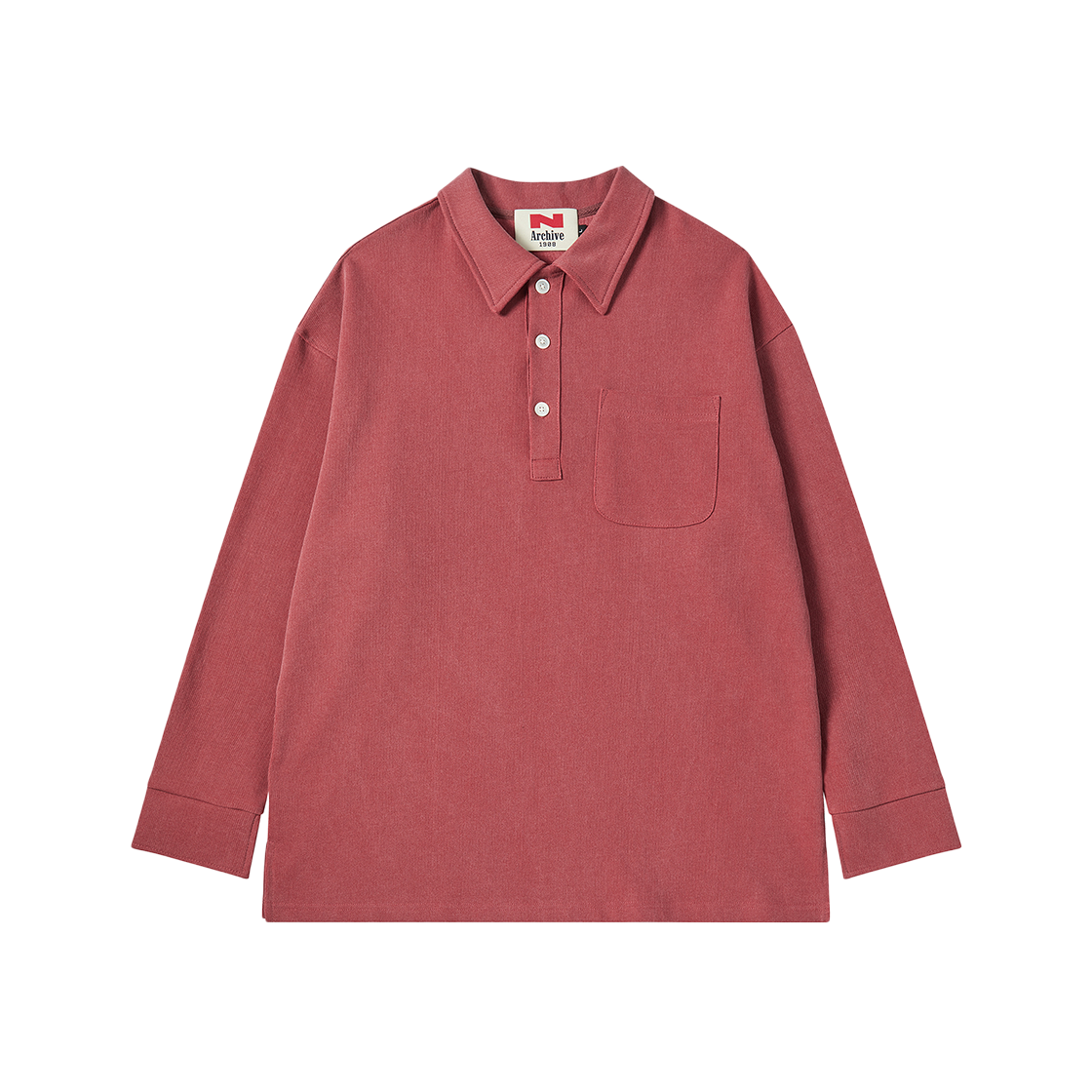 NV26SPRL01WR N ARCHIVE 90's Archive Pique Sweat Shirt Washed Red