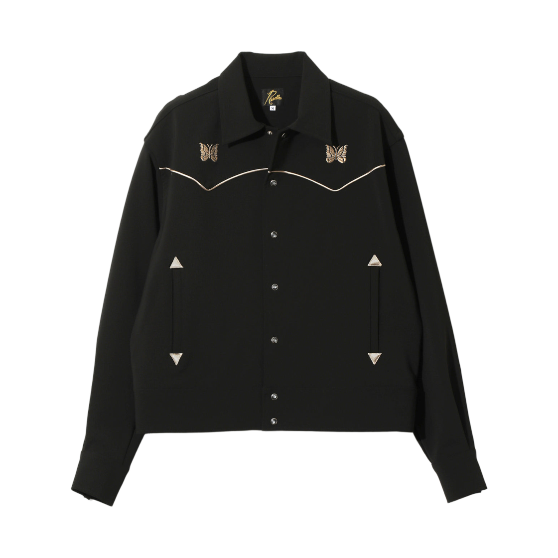 니들스 파이핑 카우보이 자켓 폴리 더블 클로스 블랙(Needles Piping Cowboy Jacket Poly Double Cloth Black) - 1