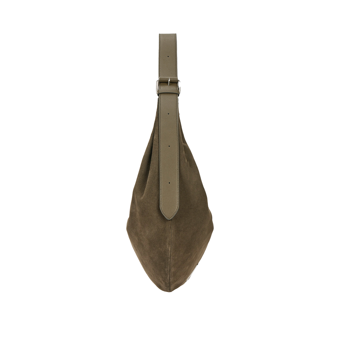 분크 하프문 배기 스웨이드 호보 라지 머스크카키(vunque Halfmoon Baggy Suede Hobo L Musk Khaki) - 4